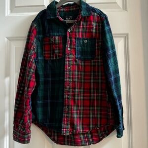 Multicolor Plaid The Children’s Place boys shirt 100% Cotton size 7/8